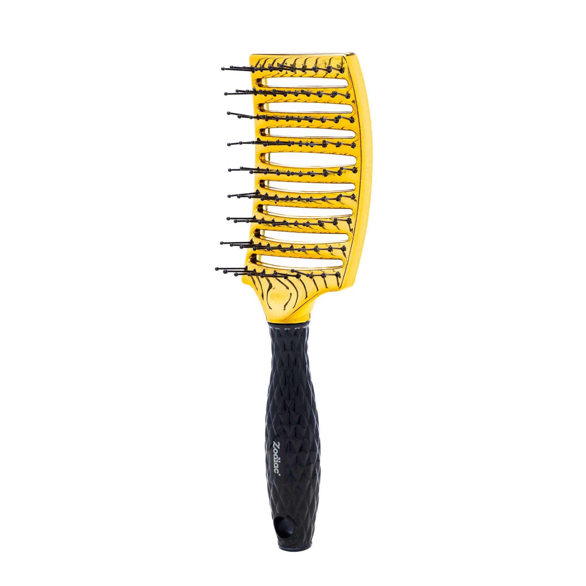 Zodiac Diamond Vent Hair Brush - Chrome Gold