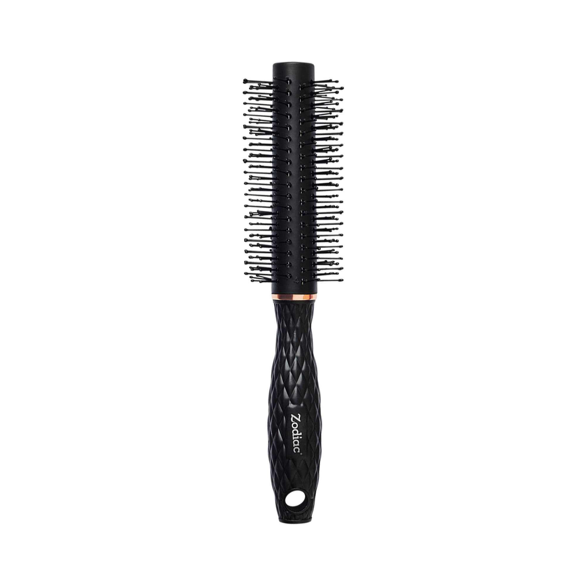 Zodiac Diamond Round Hair Brush Black